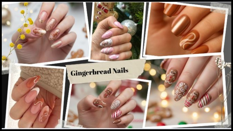 Gingerbread Nails