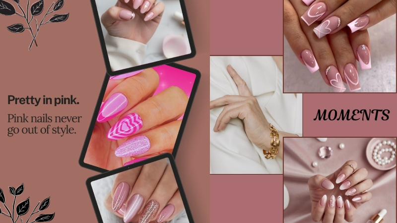 Elegant Pink Nail Designs