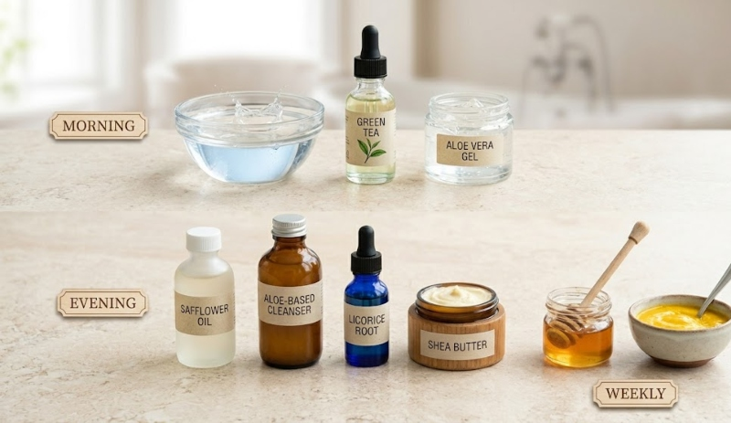 Routine Using Natural Ingredients