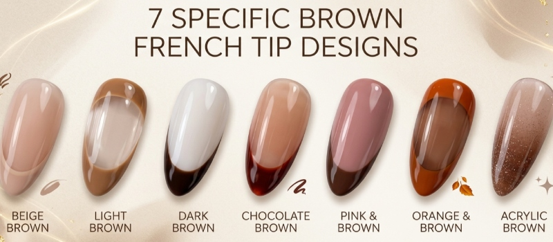 7 Specific Brown French Tip Designs