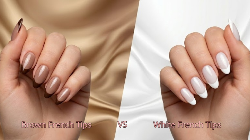 Brown French Tips vs. White French Tips