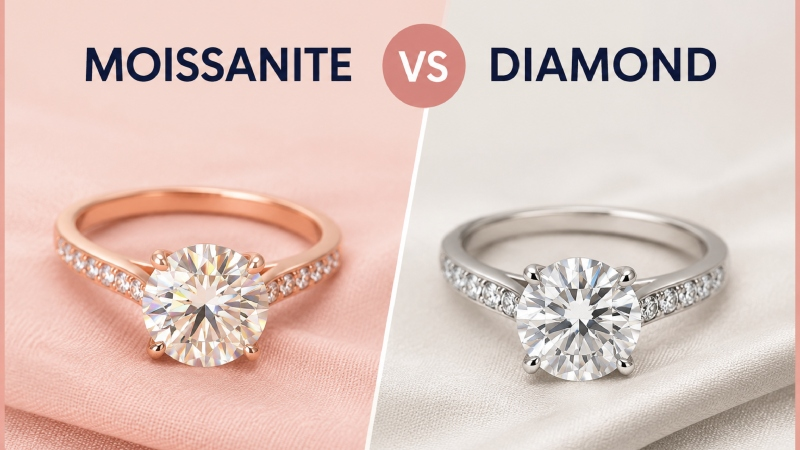 Moissanite vs Diamond