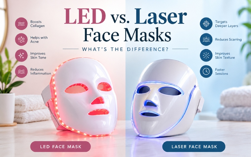 LED vs. Laser Face Masks