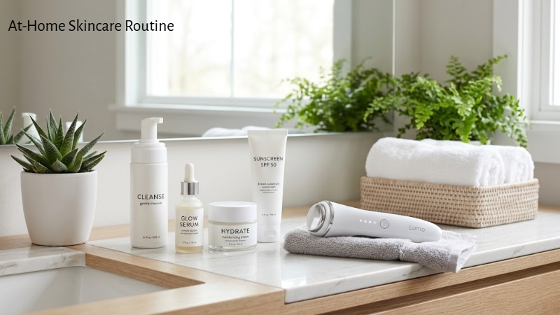 at-home skincare routine